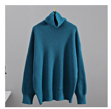 Cashmere Sweater Women Turtleneck Pullovers Top Solid