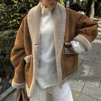 Manteau en Laine avec Poches