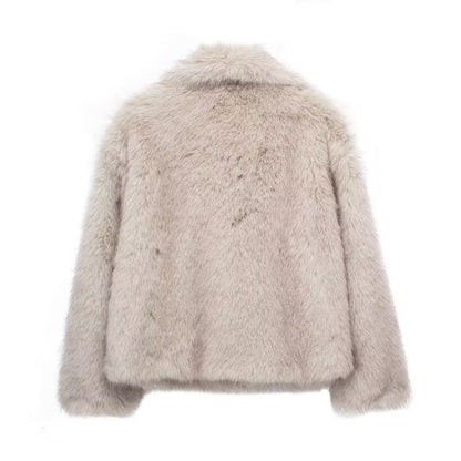 Manteau Minalova en peluche moelleuse