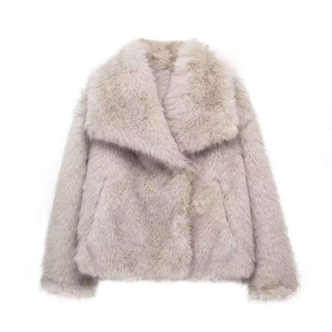 Manteau Minalova en peluche moelleuse